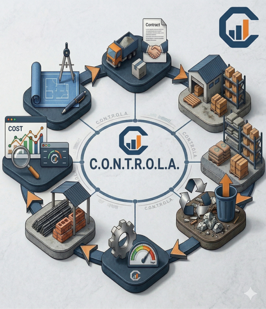 Ciclo de 7 estrategias para control de costos de materiales en construcción