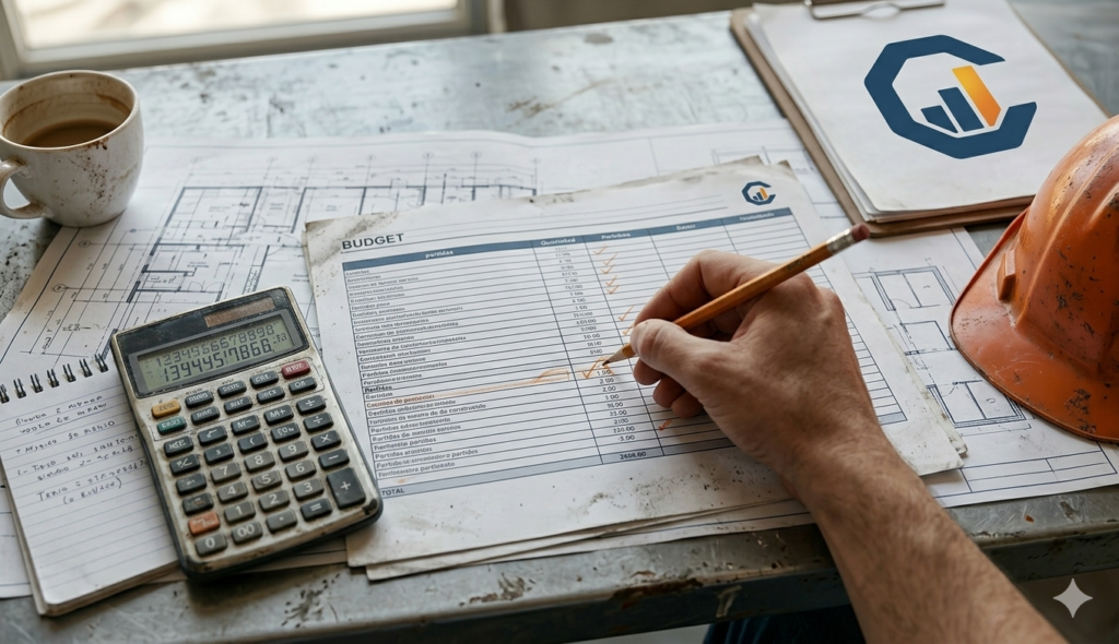 Presupuesto de obra en construcción con análisis de costos por partida